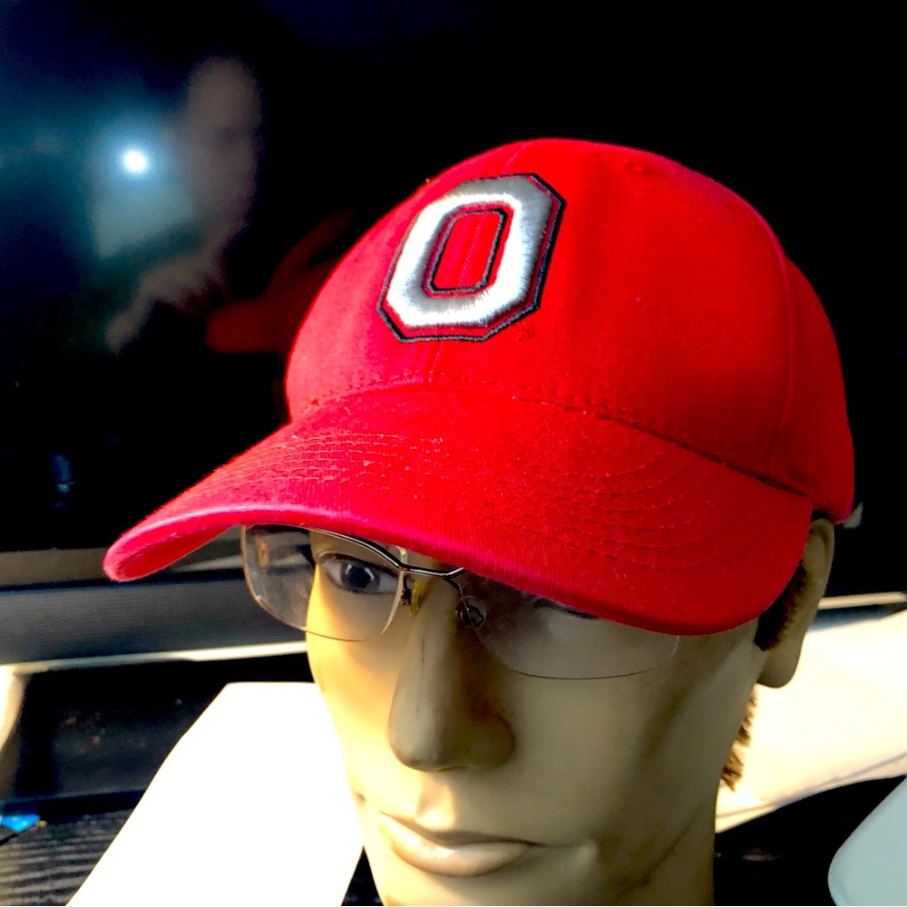Ohio State University Buckeyes Hat Red Collegiate NCAA Baseball Cap Adjustable